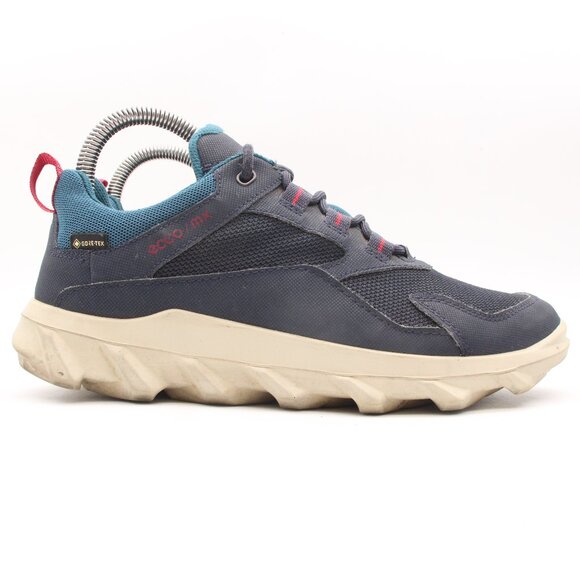 Ecco MX Low GTX Goretex Waterproof Women's EU 37 US 6-6.5 Blue Low Lace Sneakers - Picture 1 of 10